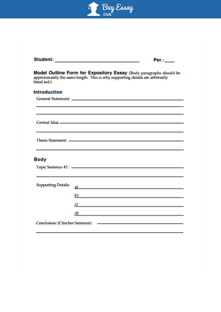 Expository Essay Template